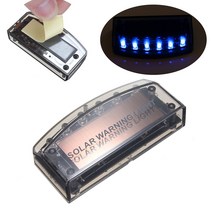 6Led 자동차 도난 방지 경고등 태양열 보안 조명 시뮬레이션 더미 램프, 한개옵션0
