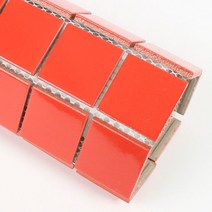 모네스페스 자기질모자이크타일 레드유광48mm(1장), 기본모자이크타일 1장
