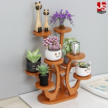 JS리빙 원목 화분진열대 베란다 화분정리대 40*25*46 우드 라노스 선반 다용도 받침대 [모델명: EQ_91&3799], (간단) 라노스 화분대