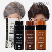 한방에 샴푸 염모제 염색삼푸 새치 탈모방지 2통, 블랙+블랙