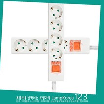 동양 4구 메인 스위치 보호커버 멀티탭 난연 내열성 합성수지, 3M