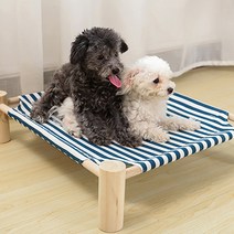 버디캣 피크닉 강아지 고양이 해먹 침대 원목, 그레이