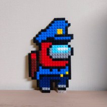 [모모상점] 어몽 어스 디폼블럭비즈 세트, 1세트, 10mm경찰