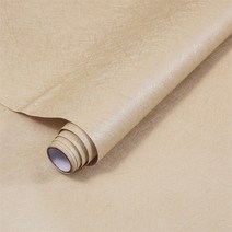 자체 접착 실크 벽지 단순 PVC 방수 벽지, 노란 실크 60cm * 1m