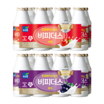 푸르밀 비피더스 사과 130ml x 16개입 + 포도 130ml x 16개입, 단품, 단품