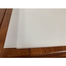 광확산 아크릴 얇은 조명용 쫄대 .xxmm 오팔 반투명 트 밀키 더블 사이즈 PMMA 디퓨저 시트패널플레이트 Led 조명 커버 용, [01] .mm thickness, [05] xmm PCS, 1개