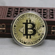 기념주화 동전 엽전 화폐 금화 유행 선물 비트 코인 기념품 고대 미술 모조 은화 비트 코인 미술 수집 금도금 물리적 비트 코인 선물, 금