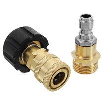 고압세척기 노즐 부품 고압 척기 거품 탁기 M22 나사 식 노즐 빠른 연결 커넥터 헤드, 01 Black