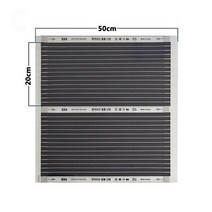 적외선 바닥 난방 필름 전기 따뜻한 바닥 시스템 앰프 부품 너비 가정 6, 1pc 50cmx20cm