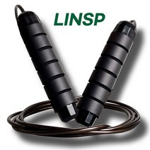 줄넘기 다이어트 와이어 무거운 성인용 줄조절 복싱 크로스핏 THIN 린스프, 블랙