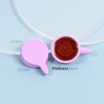 곰돌이트레이 인테리어 악세사리 열쇠 트레이 16pcs kawaii 수지 곰 접시 팬 개, 자주색, 후크