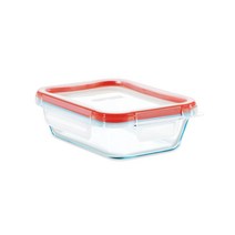 [KT알파쇼핑]코렐 파이렉스 사각 프레쉬락 4면 밀폐용기 473ml