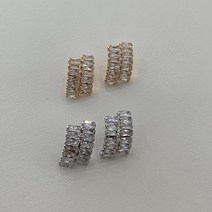 나나퀸 블링큐빅 럭셔리 파티 볼드 귀걸이