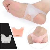 중족골 패드 아치 보호 족저근막염 쿠션 실리콘, 화이트