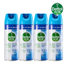 데톨 항균 스프레이 450ml 4개 살균 뿌리는 소독제 캠핑 텐트, 01. 스프레이 450ml(모닝듀)4개