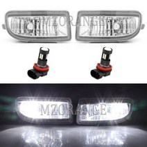 도요타 랜드 크루저 100 LC100 FZJ100 1998 2007 안개등 헤드 라이트 LED 할로겐 안개 범퍼 운전 램프, CHINA, 1 Pair LED
