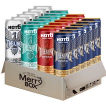 에너지드링크 핫식스 더킹 4종 세트, 355ml, 24개