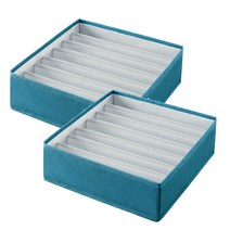 아워리빙 파스텔 패브릭 속옷 정리함, 7칸, 다크블루 2개