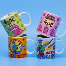 짱구는 못말려 다이나믹 슈퍼맨 캐릭터 도자기컵 머그컵, 블루 슈퍼맨