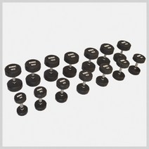 슈미트 12각 고무 덤벨 우레탄 아령 홈트레이닝 3kg 4kg 5kg 7kg 9kg 10kg 12kg 16kg 19kg, 3kg(낱개)