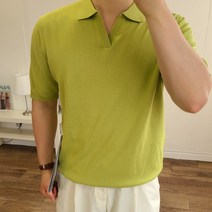 8컬러 남자여름옷 머슬핏 니트반팔 카라티