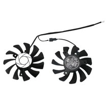 HA8010H12F-Z 75mm 2PIN GTX1050TI GPU 쿨러 듀얼 팬 MSI GeForce GTX 1050Ti GTX-1050-TI-4GT-OC (2pcs), 하나, 보여진 바와 같이, 01 2