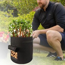 화분대용 통풍좋은 식물재배용 그로우백 상추키우기 사용이편리한 도시농업