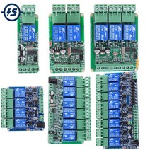 RS485 ModbusRTU Arduino TTL 통신 인터페이스용 12V 릴레이 모듈 스위치 컨트롤러 1 2 3 4 6 8 채널, [5] 8 Channel