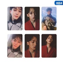 아이돌 Exo 백현 솔로 6 번째 앨범 집착 Lomo 카드 K-pop 패션 자체 제작 종이 포토 개/대, [04] 04