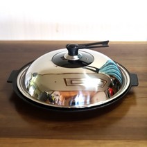 캠팸 그리들 뚜껑 S M L XL 사이즈 그리들용 덮개 후라이팬 덮개 스텐 신형, M_36cm, 1개