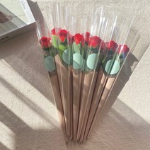 더 라넌큘러스 플라워 + 한 송이 장미 10p, 레드