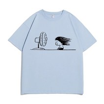 순면100%디자인감티셔츠남반팔여름소중원숙풍상의ins항풍루즈