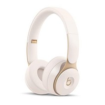 Beats Solo Pro 블루투스 무선 노이즈 캔슬링 온이어 헤드폰 - 아이보리, Ivory