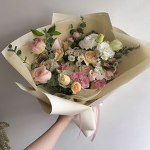부산지역만 가능 부산꽃배달 중형꽃다발 여자친구선물 동래구꽃배달 기념일꽃다발, 동래구/수영구
