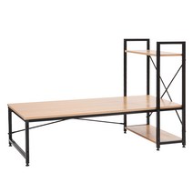 지오 데스크 책상 좌식 소파 테이블 거실 인테리어 학생 컴퓨터, 화이트