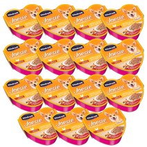 비타크래프트 조에시 하트캔 강아지 간식 85g, 치킨 + 당근 + 완두콩 혼합맛, 15개