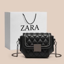 깅엄 체크 체인 육각형 ZARA 자라 여성 숄더백