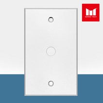 마루테크 RCA(핀) 1구 벽부판넬(비조립형) 알루미늄 월 플레이트 (제작 / 샷시용 / 벽부형)