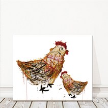 치킨 닭그림 액자