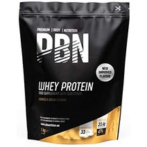독일 Premium Body Nutrition 유청 단백질 유청 단백질 분말 2.27kg 바나나 향상된 맛 헬스보충제 기타다이어트식품, 쿠키 앤 크림 1kg