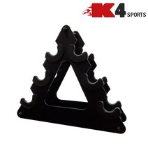 케이포스포츠아몸디 K4스포츠아몸디 삼각덤벨보관대 미용아령 다이어트아령 거치대 삼각아령보관대 3단정리대(K4-206), 단일옵션
