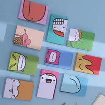 선물 캐릭터 떡메모지 편지 수첩 다꾸 메모지 다이어리 떡메 메모패드, 핑크