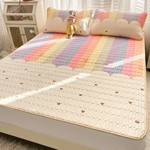 고급 라텍스매트리스 수면매트 매트리스커버, 009