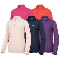 가볍고 시원한 쿨링 여성 긴팔 반집업 냉감 티셔츠/ 여름 등산 골프 (90~105) NBTW226