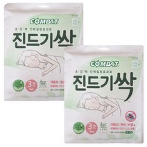 컴배트 진드기싹 시트 진드기제거제, 60g, 2개
