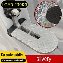 이층 원터치 캠핑텐트 2 in 1 접이식 자동차 차량 접이식 스테핑 사다리 발 못 지프 자동차 suv 용 안전 망치가있는 자동차 옥상에 쉽게 접근 할 수 있습니다., CHINA, lengthen-SILVERY