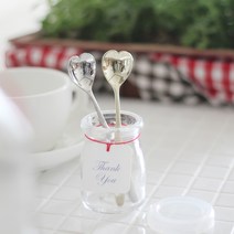 모리다인 러브하트 티스푼 실버, 1개, 단품