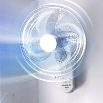 온더스 대형 벽걸이 선풍기 18인치 가정용 업소용 회전 5엽, 대형_리모컨