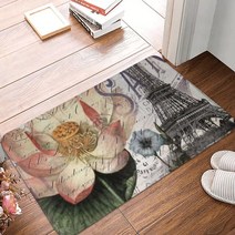 베란다코일매트 패턴코일매트 사무실현관 매트 프렌치 초라한 세련된 미끄럼 방지 현관 매트 복도 웰컴