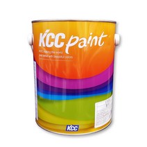 KCC 유크릴 형광 페인트 4L 교통표지 안전표시, 적색